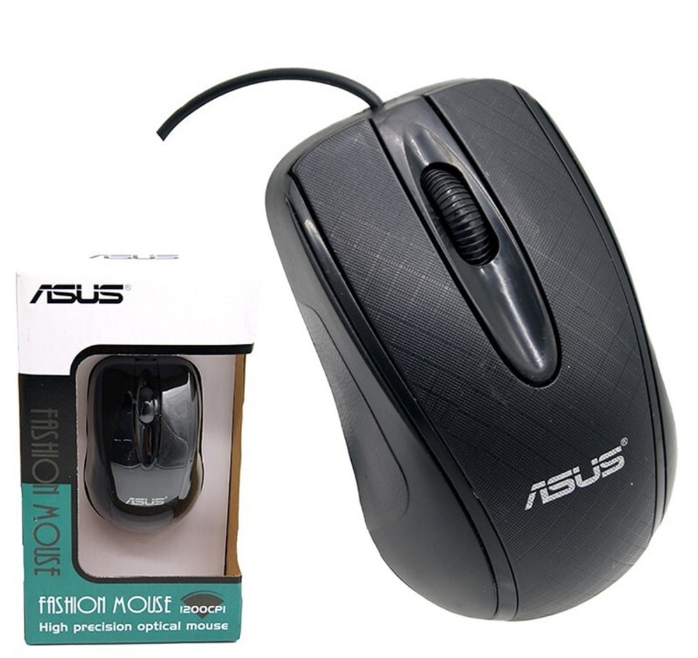 Мышь проводная ASUS (черный)