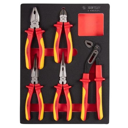 Цена на KING TONY (9-40605GPV) Набор пассатижей и бокорезов диэлектрических, ложемент, 5 предметов