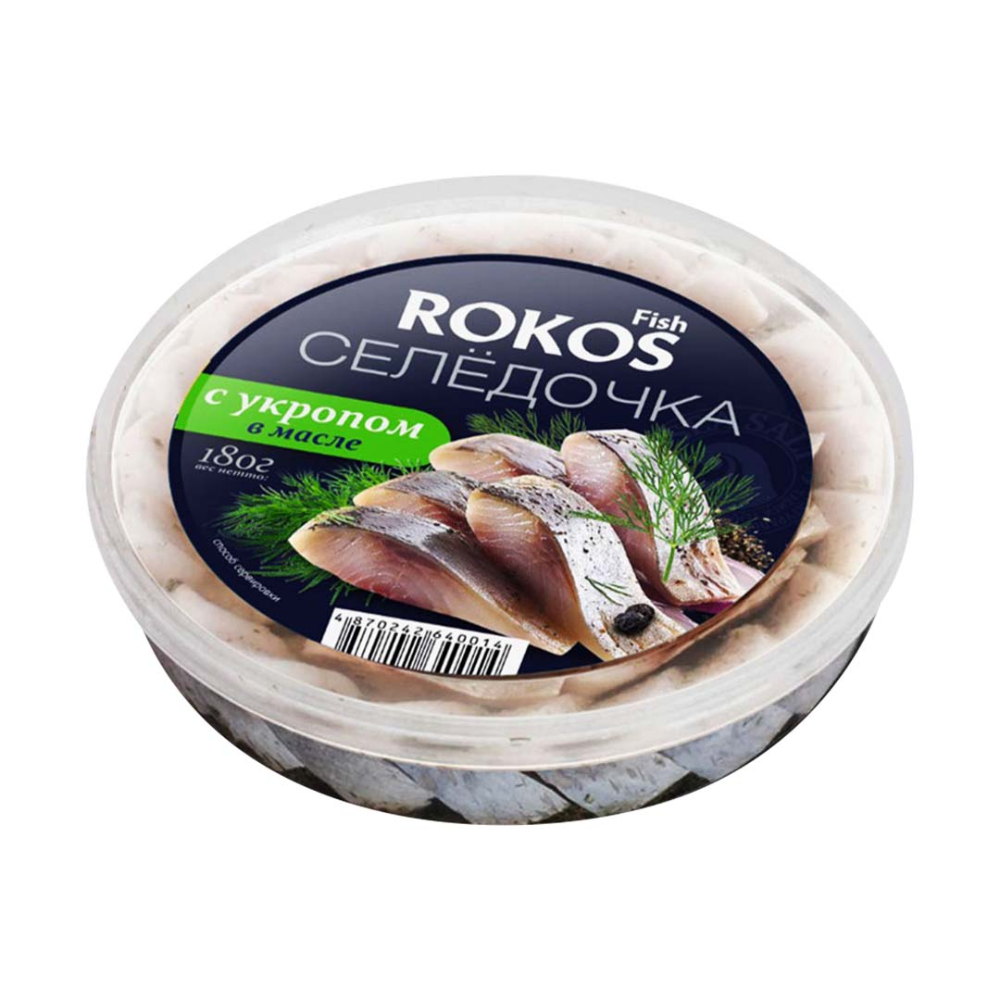 Селедочка ROKOS С укропом 180 гр