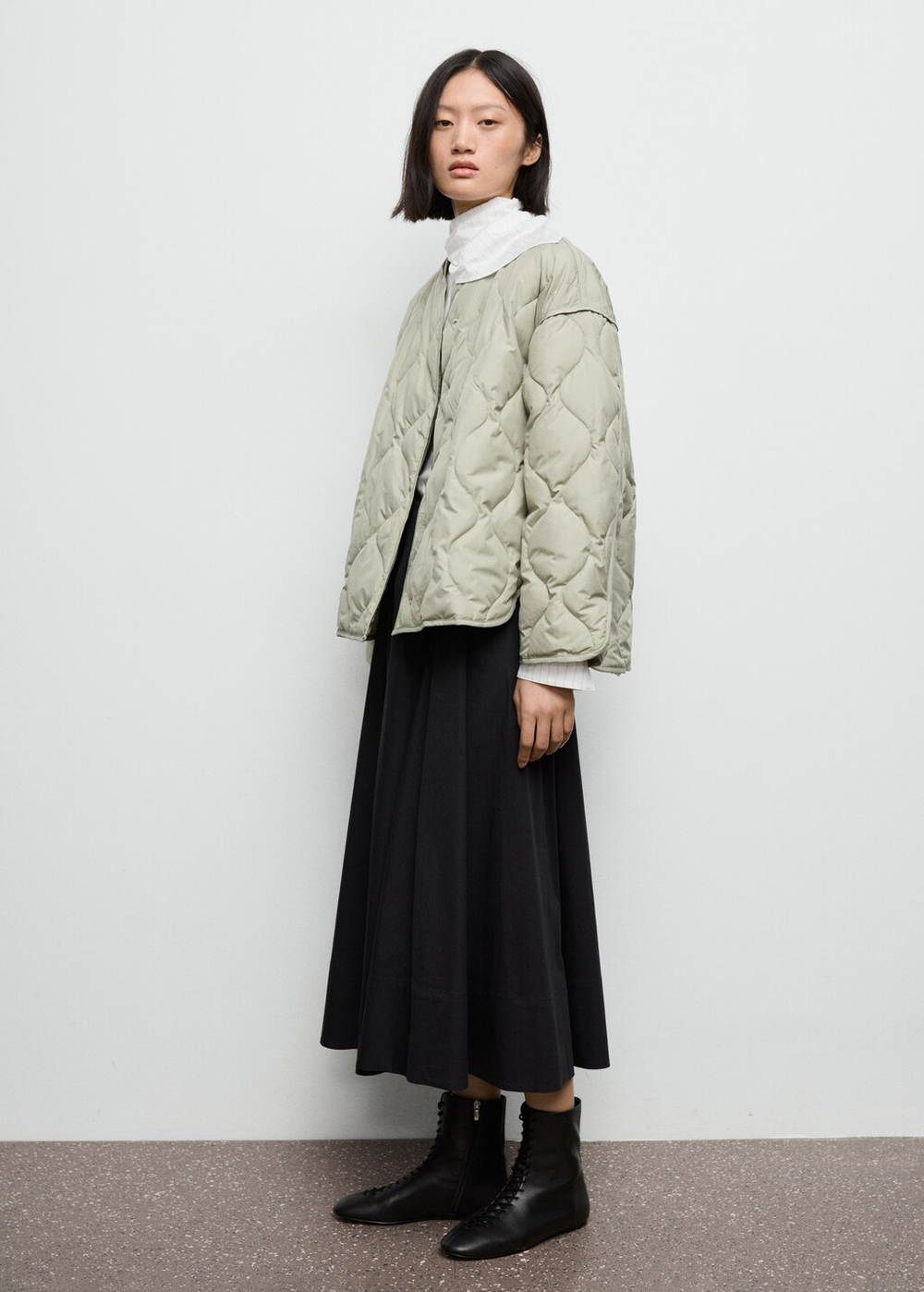 Оверсайз анорак с утеплённой стёжкой