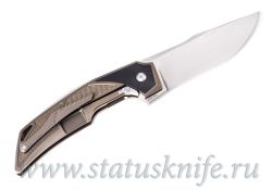 Нож CKF/BHARUCHA Justice (М390, титан, цирконий, ручной сатин)фотография - 4