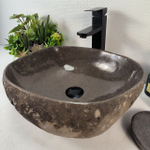 Раковина из речного камня RS-65294 42*37*15 0861