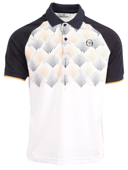 Мужское теннисное поло Sergio Tacchini Punte Shirt - white/apricot