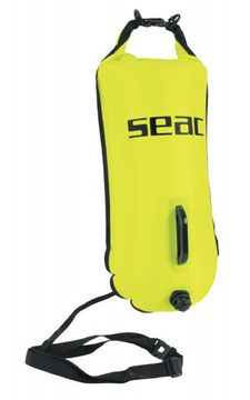 Буй сигнальный для плавания Seac Safe Dry 28 л желтый