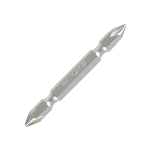 KING TONY (134502P) Вставка (бита) двусторонняя 1/4", L = 45 мм, Phillips, PH2