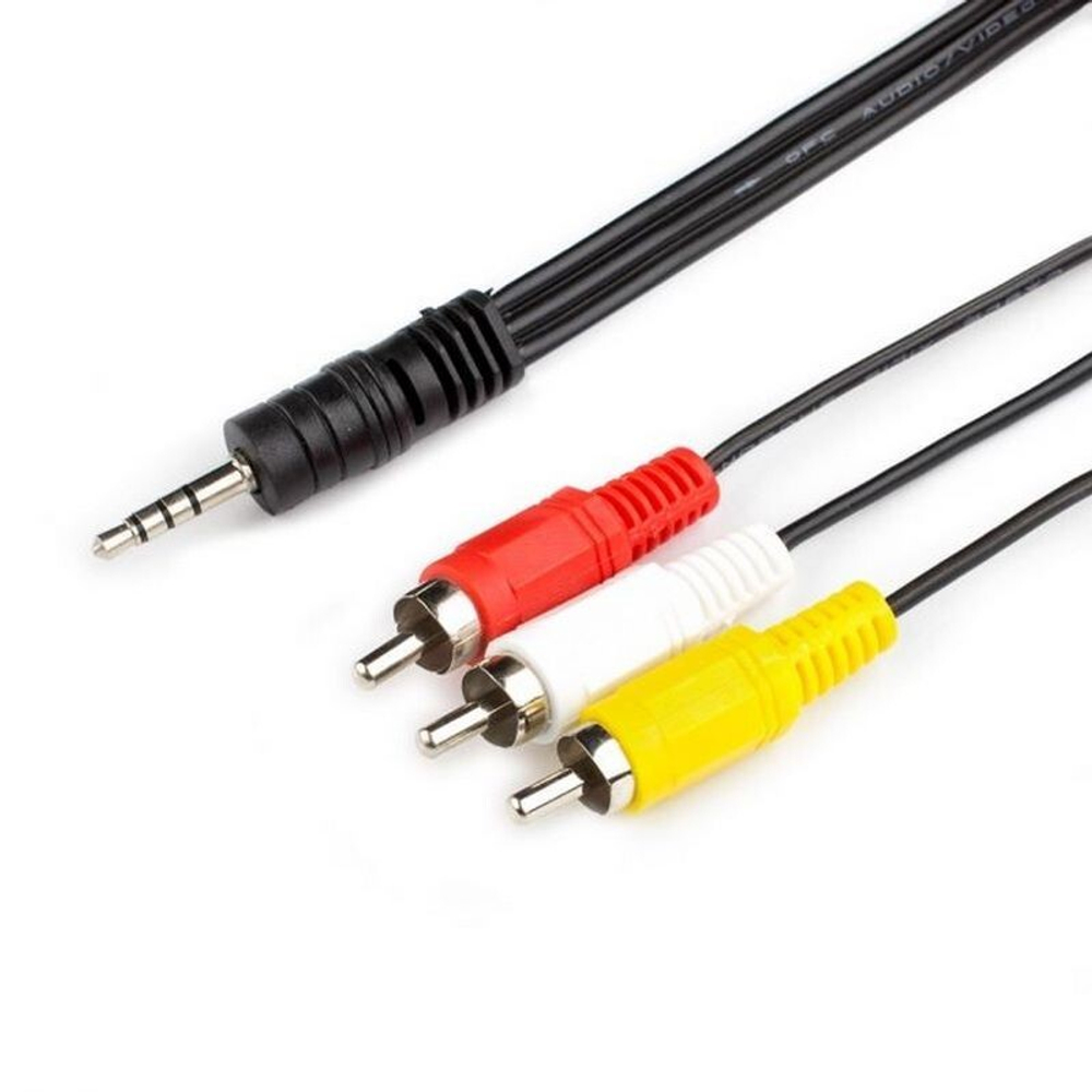 Кабель соединительный 3.5 Jack - 3xRCA 1м