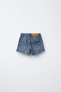 ZARA ДЖИНСОВЫЕ ШОРТЫ, СИНИЙ