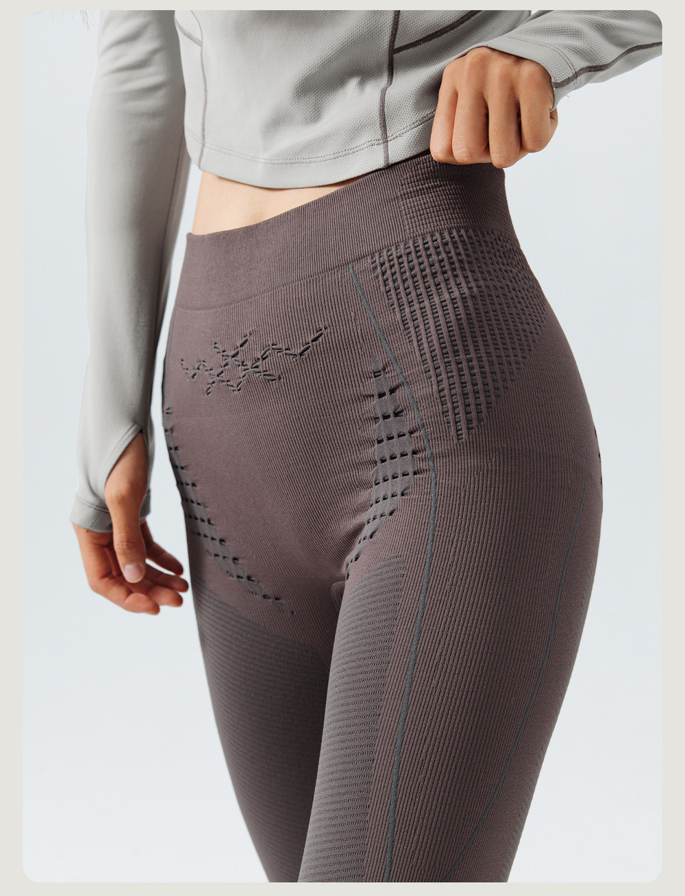 Легинсы Nothomme BLUE Seamless Knit Sports Base Layer Tights