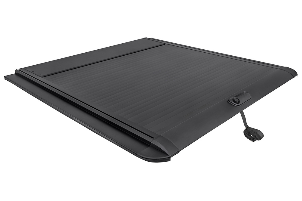 Крышка кузова для Sollers ST6, роллета раздвижная 1538х1606 мм, алюминиевая, черная РИФ