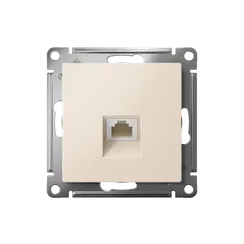 Розетка компьютерная 1-м AtlasDesign RJ45 кат.5E механизм беж. SE ATN000283