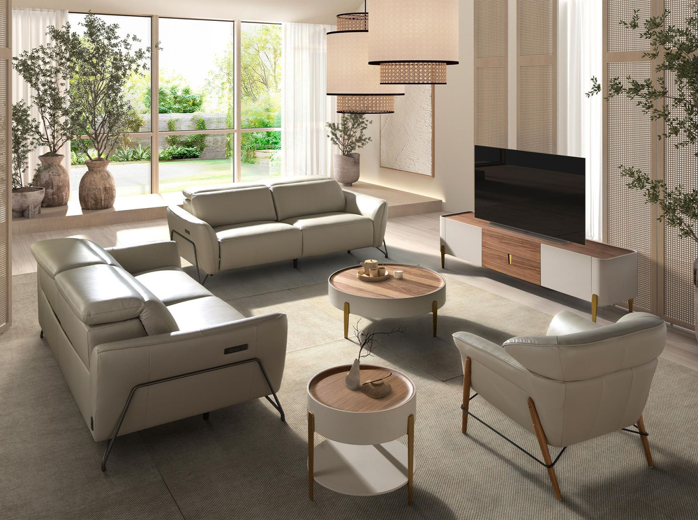 Кресло 5129/KFA031-T541011 из песочной кожи