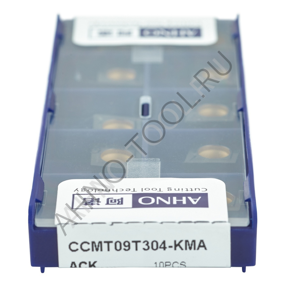 Пластина твердосплавная ISO CCMT09T304-KMA ACK10E AHNO по чугуну, чистовая
