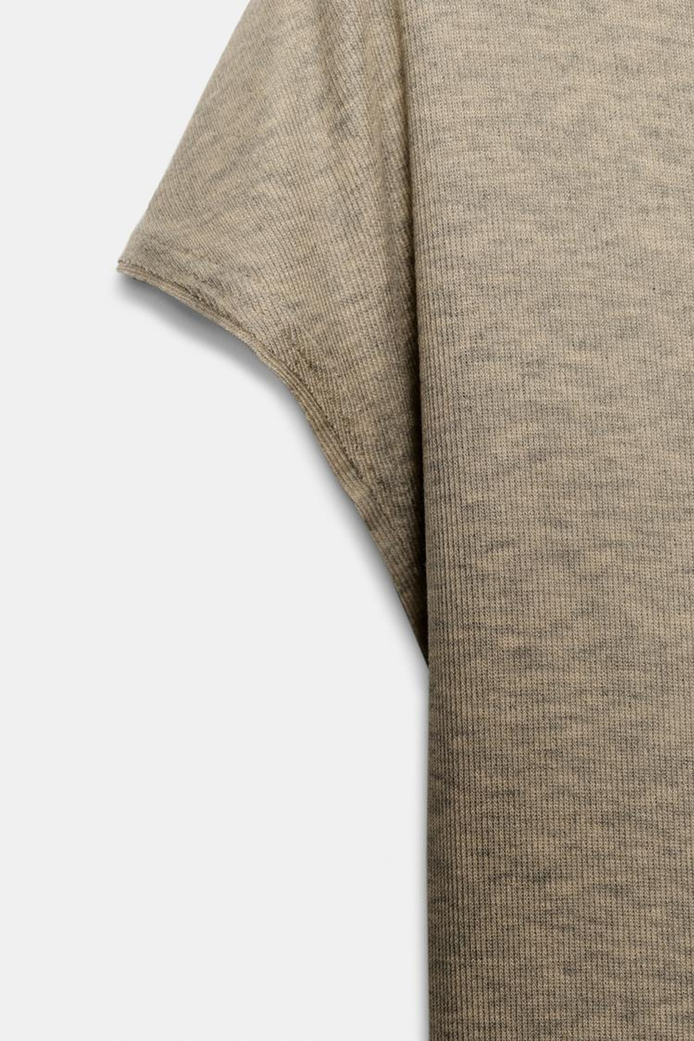 ZARA МАКСИ-ПЛАТЬЕ С ВОРОТНИКОМ-СТОЙКОЙ, ЭКРЮ