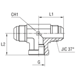 Штуцер PT JIC 7/8" BSP 1/2"