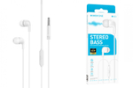 Гарнитура Borofone BM83, вакуумные, разъем Jack, кабель 1.2 м White