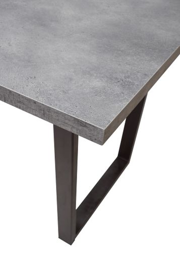 Стол ЛОФТ 160 Бетон Портленд/ Черный