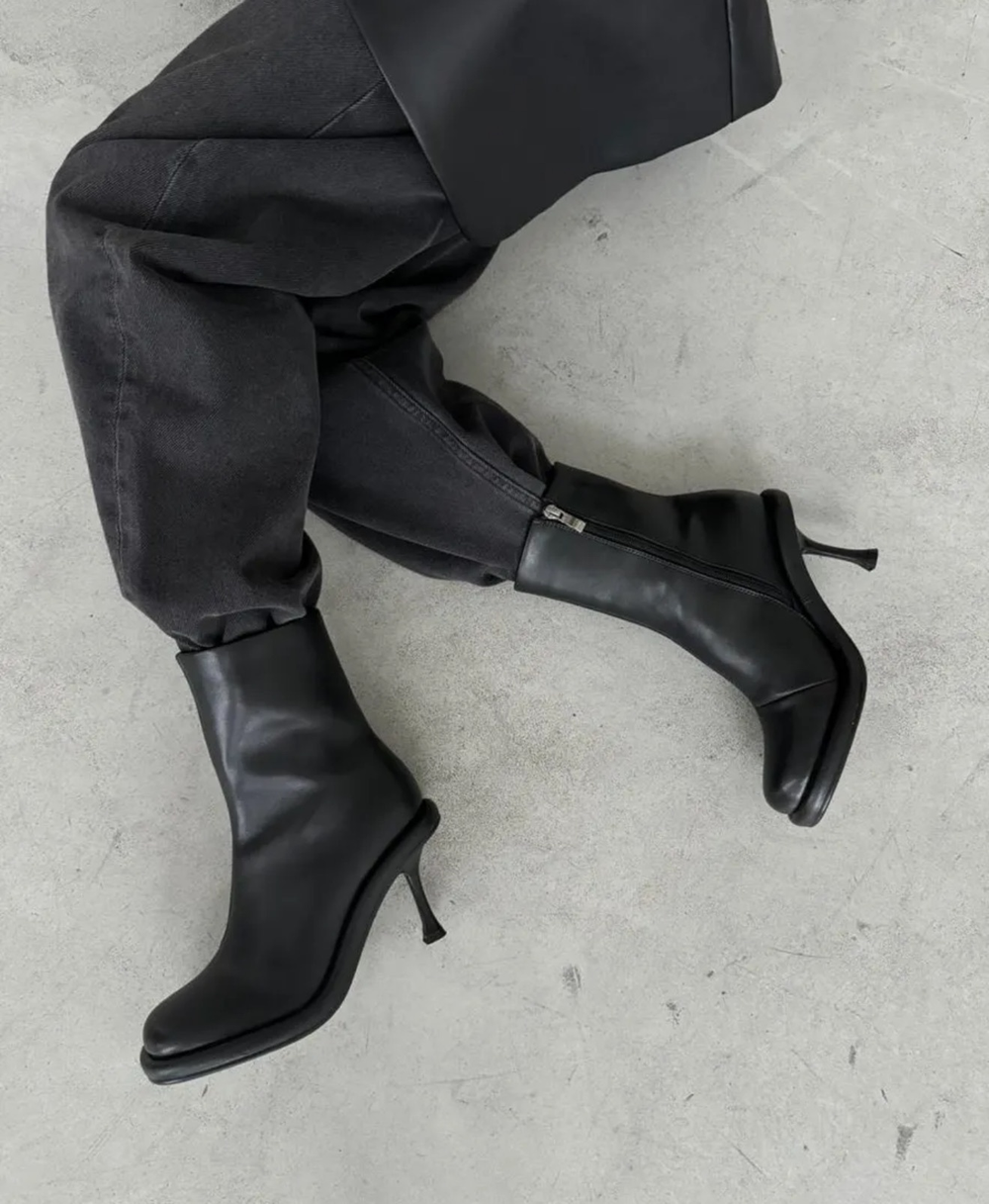 Ботильоны из натуральной кожи