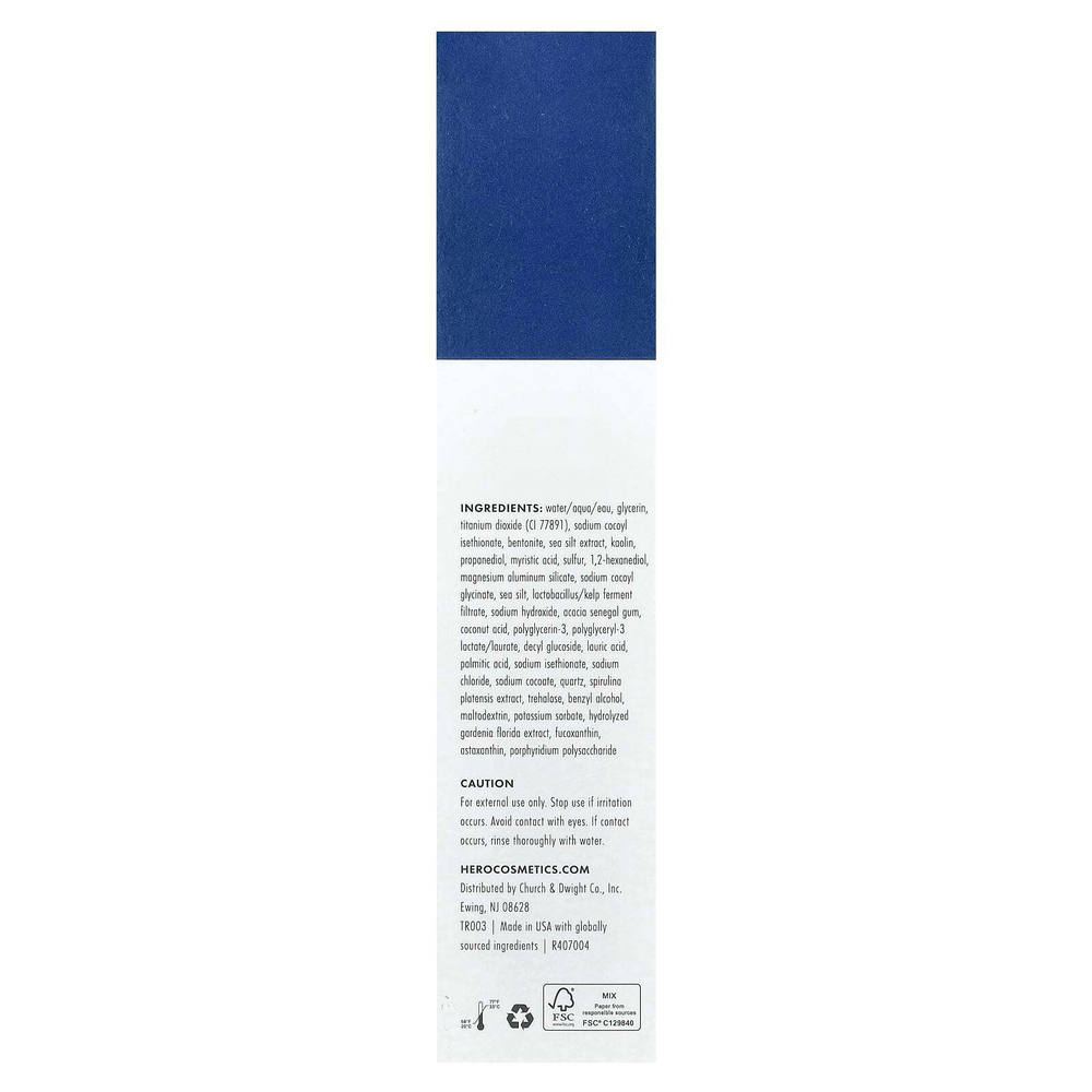 Hero Cosmetics, Pore Purity, глина для очищения пор, 70 мл (2,35 жидк. унц.)