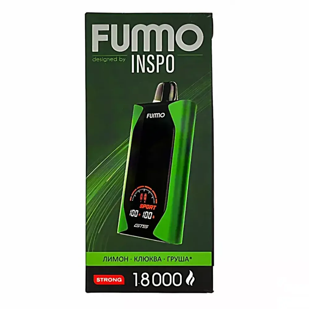 Одноразовая электронная сигарета Fummo GTS 18000 - Лимон Клюква Груша (18000 затяжек) Одноразовая электронная сигарета Fummo GTS 18000 - Лимон Клюква Груша (18000 затяжек)