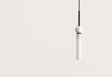 Подвесной светильник Delie черный металл - белый мрамор