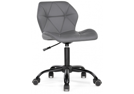 Офисное кресло Woodville Вальд экокожа серое