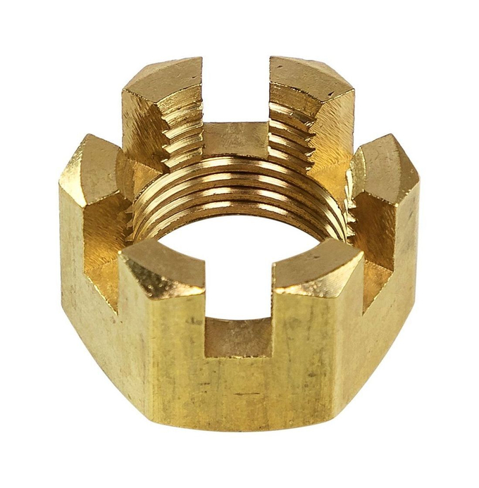 Гайка корончатая на гребной вал Yamaha 40-90, F25-100, Omax