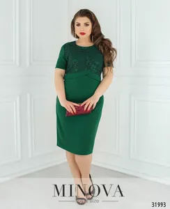 Платье 354-зеленый Minova