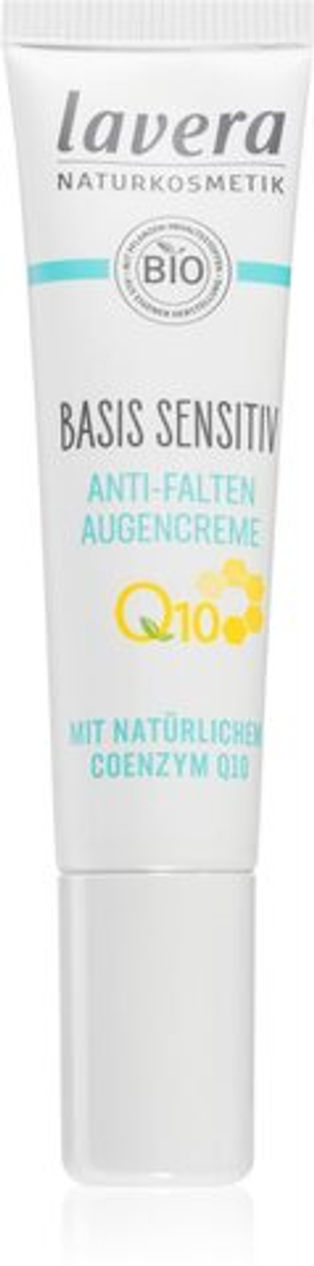 Lavera Basis Sensitiv Q10 - крем для глаз против отечности и темных кругов с коэнзимом Q10 /   15  ml  / GTIN 4021457638383