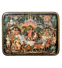 ШК-19/61-A Шкатулка в технике декупаж «Конек Горбунок» (10х8х3,5)