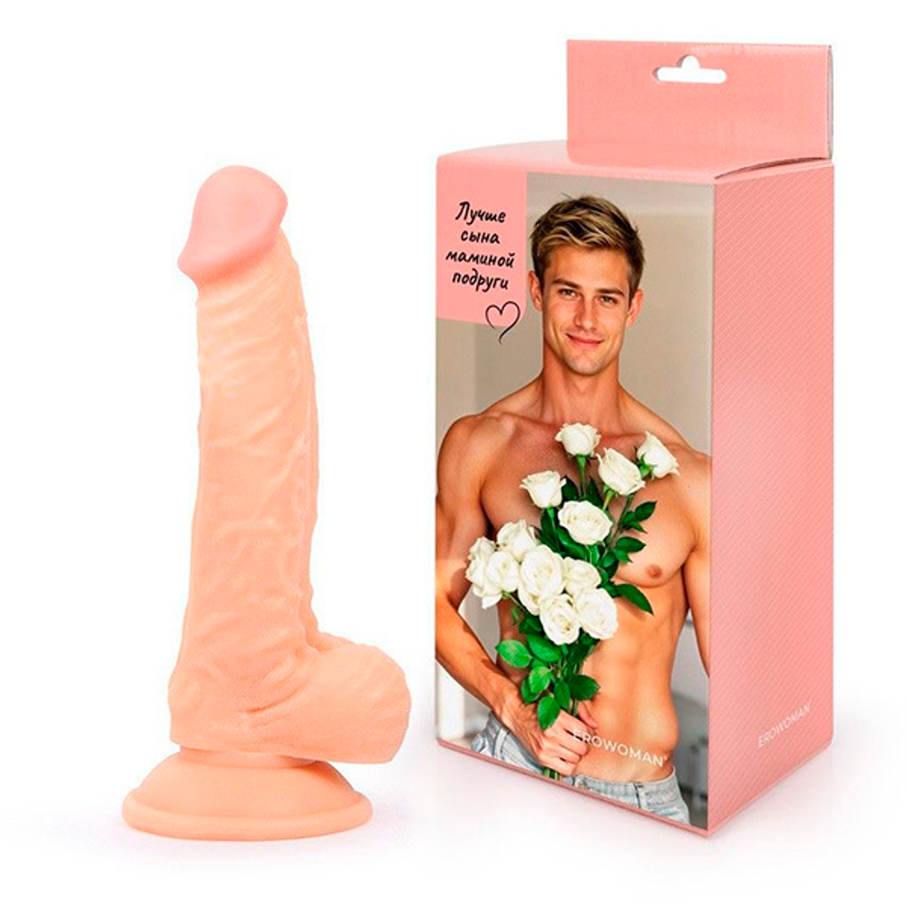 Телесный фаллоимитатор Bior Toys Erowoman-Eroman ER-30058 LE