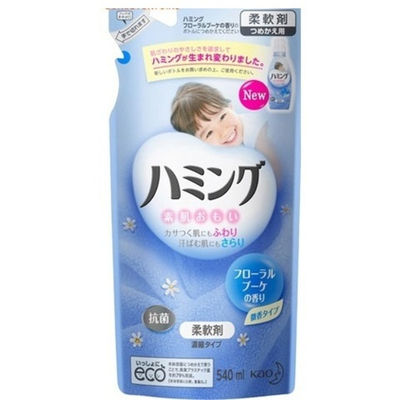 Кондиционер для детского белья с цветочным ароматом 540 мл KAO "Humming" (мягкая упаковка)