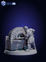 Жители Набор для настольных игр ДнД (DnD),Pathfinder, НРИ. Масштаб 32 мм (1:56). Миниатюры;