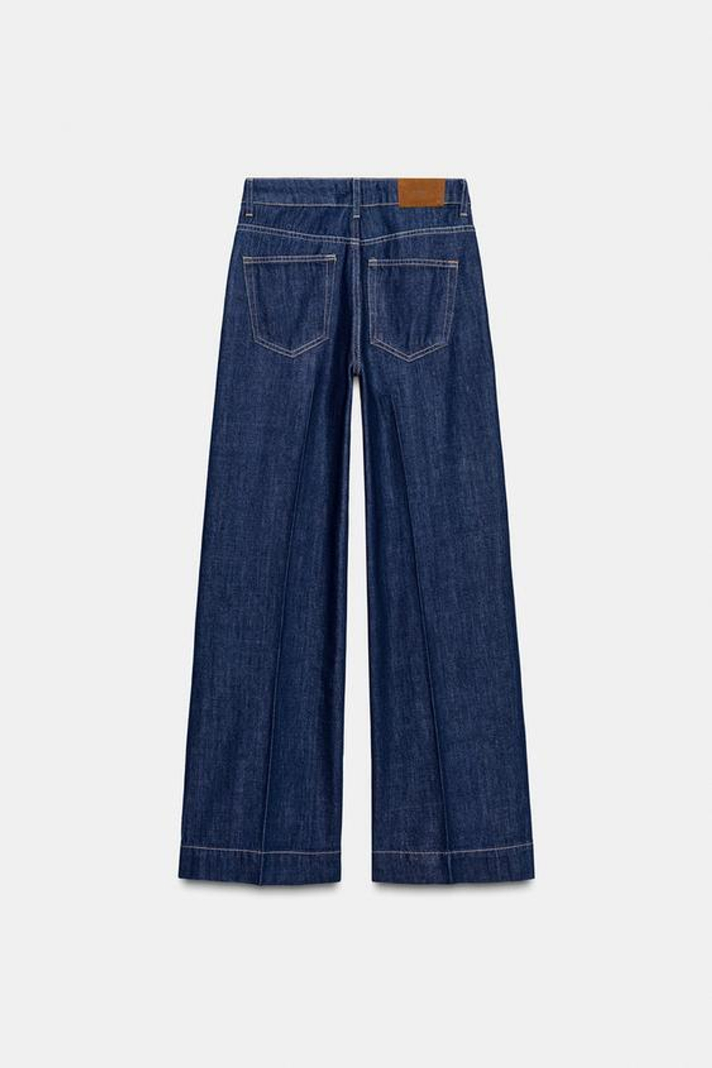 ZARA ДЖИНСЫ Z1975 STRAIGHT С ВЫСОКОЙ ПОСАДКОЙ, ВЫЦВЕТШИЙ СИНИЙ