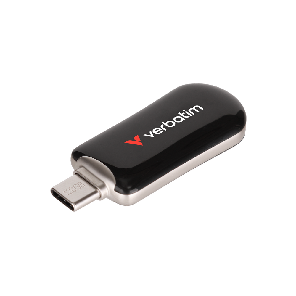 Внешний накопитель Verbatim Plectra USB 3.2 Gen1 Type-C 128GB, R 100 МБ/с
