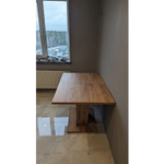 Стол кухонный обеденный раздвижной Дуб Крафт Серый/Серый Графит, Гавана Тип 1, 120х80х75,5 см