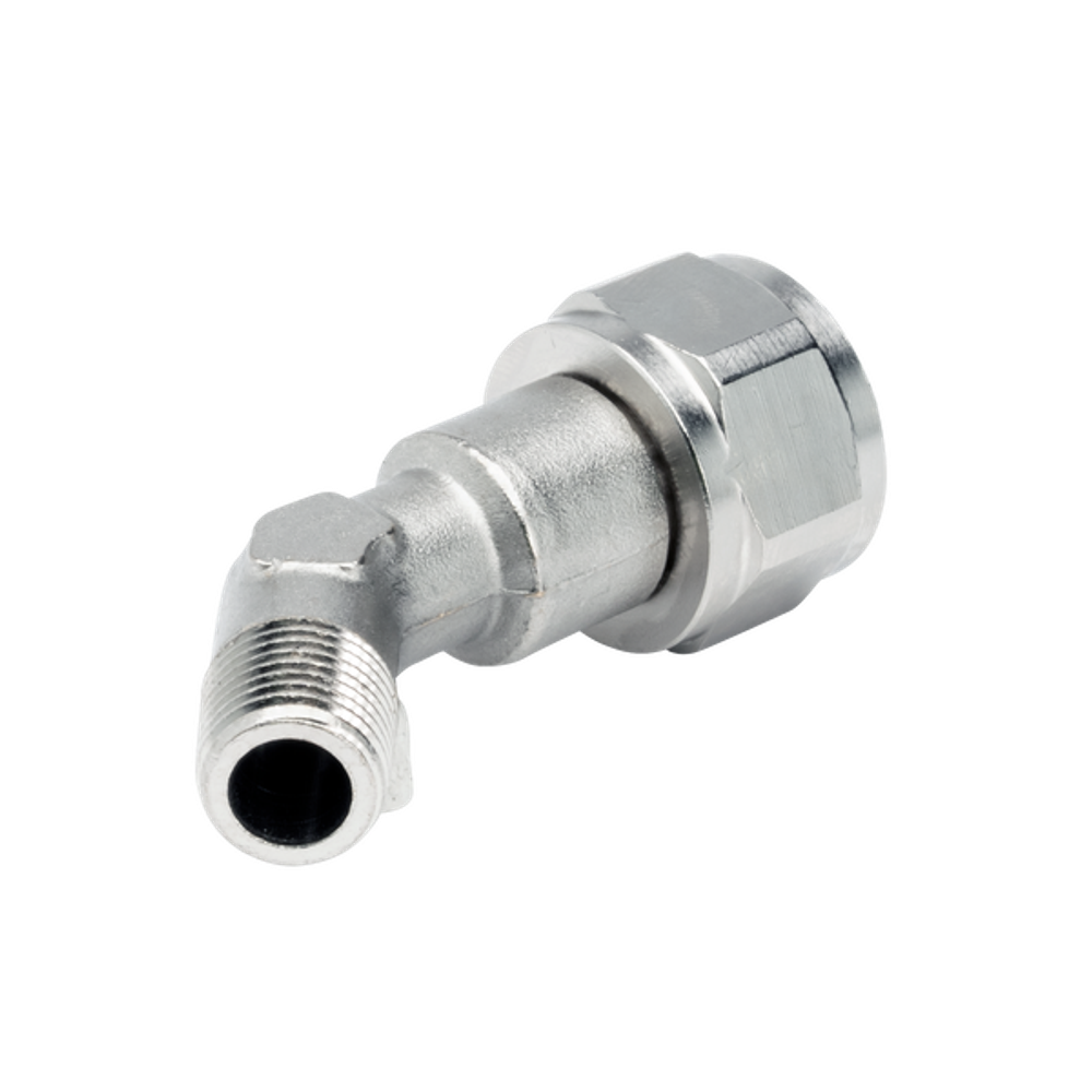 Lubricator accessory angle connector for Refillable automatic grease dispenser LAPR A1/4