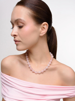 Колье "Bon" из розового кварца Gold