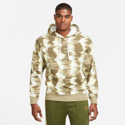 Мужская кофта теннисная Nike Dri-Fit Court Heritage OZ Hoody Men - Olive, White