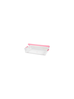 Короб для хранения IRIS THIN BOX 85л, прозрачный-розовый