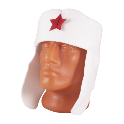 Шапка банная "Ушанка", светлый