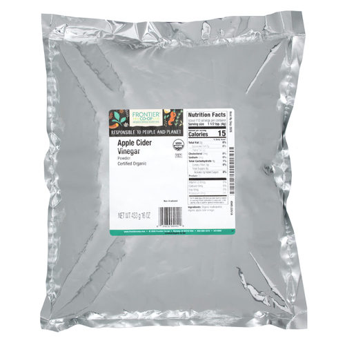 Frontier Co-op, Органический яблочный уксус в порошке, 453 г (16 унций)