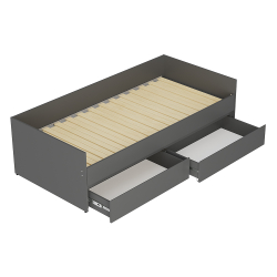 Кровать-трансформер с матрасом-трансформером Симпл КР-51, графит