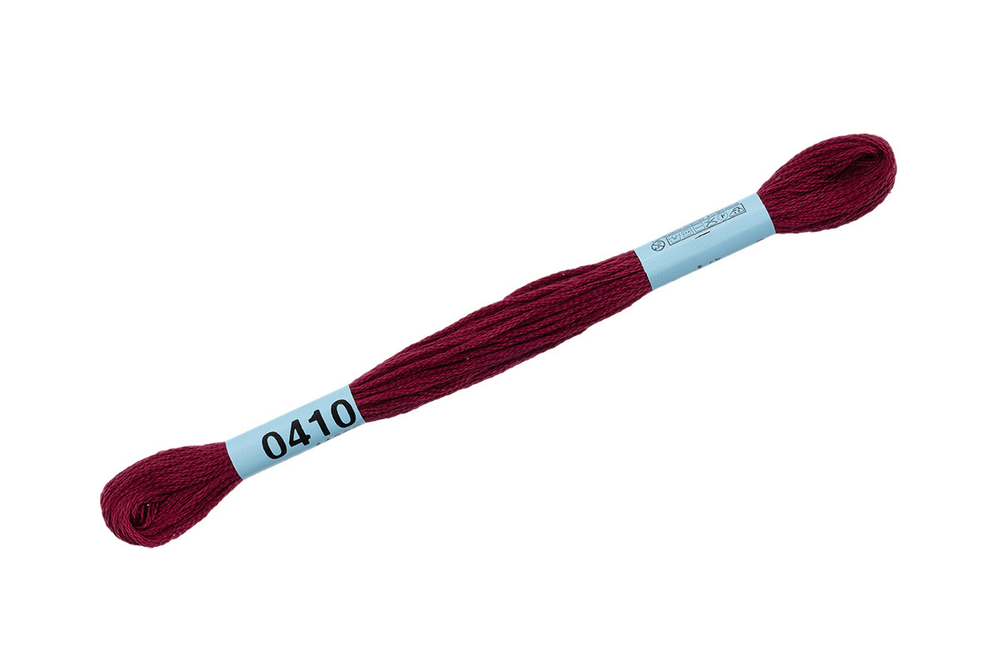 Мулине "Gamma" ,100% хлопок, 8 м, №0410