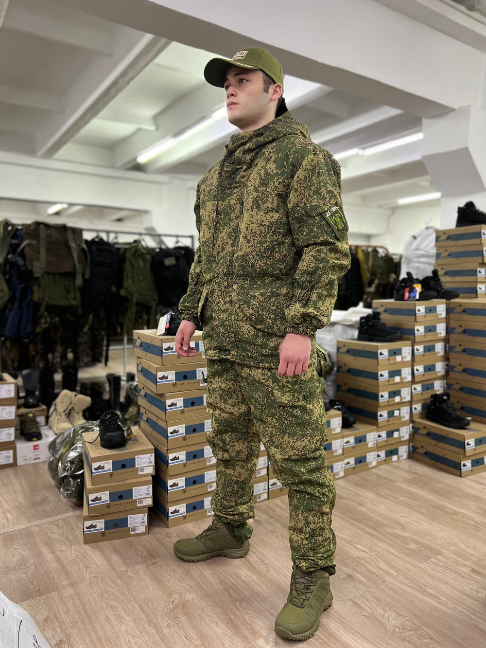 Костюм горка 5 зима лайт / зелёная цифра