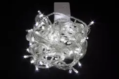 Светодиодная нить 7 м., 220V, 100 холодных белых LED ламп, контроллер, прозрачный провод, Winner Light (w.01.5T.100-)