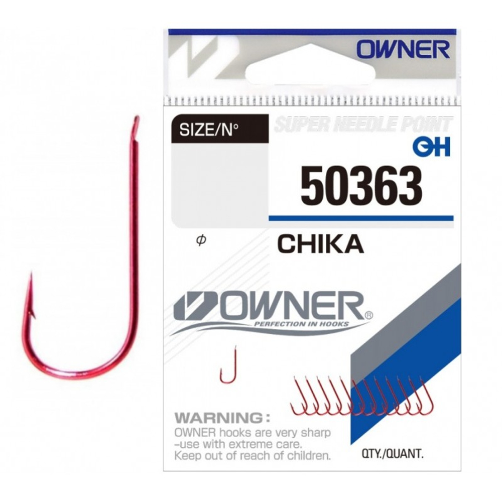 Крючки Owner Chika Red 50363 №10