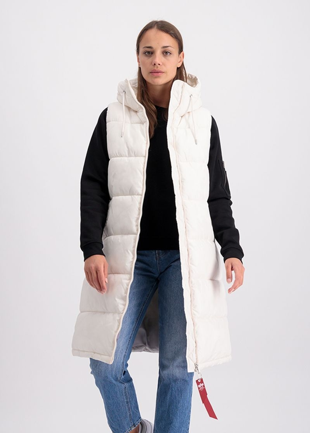 Жилет утепленный женский ALPHA INDUSTRIES Long Puffer Vest