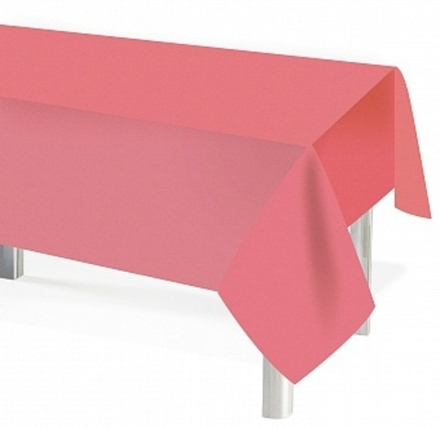 Скатерть одноразовая Мастхэв Ярко-розовый 137*274 см.