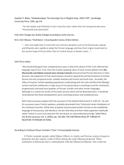 A Study about the Persian Cultural Legacy and Background of the Sufi Mystics Shams Tabrizi and Jalal al-Din Rumi | Rahgozari Minutalab