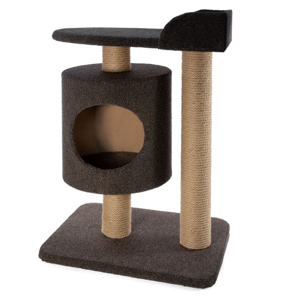 Игровой комплекс Gamma «Лофт» с круглым домиком и лежанкой для кошек 405х560х750